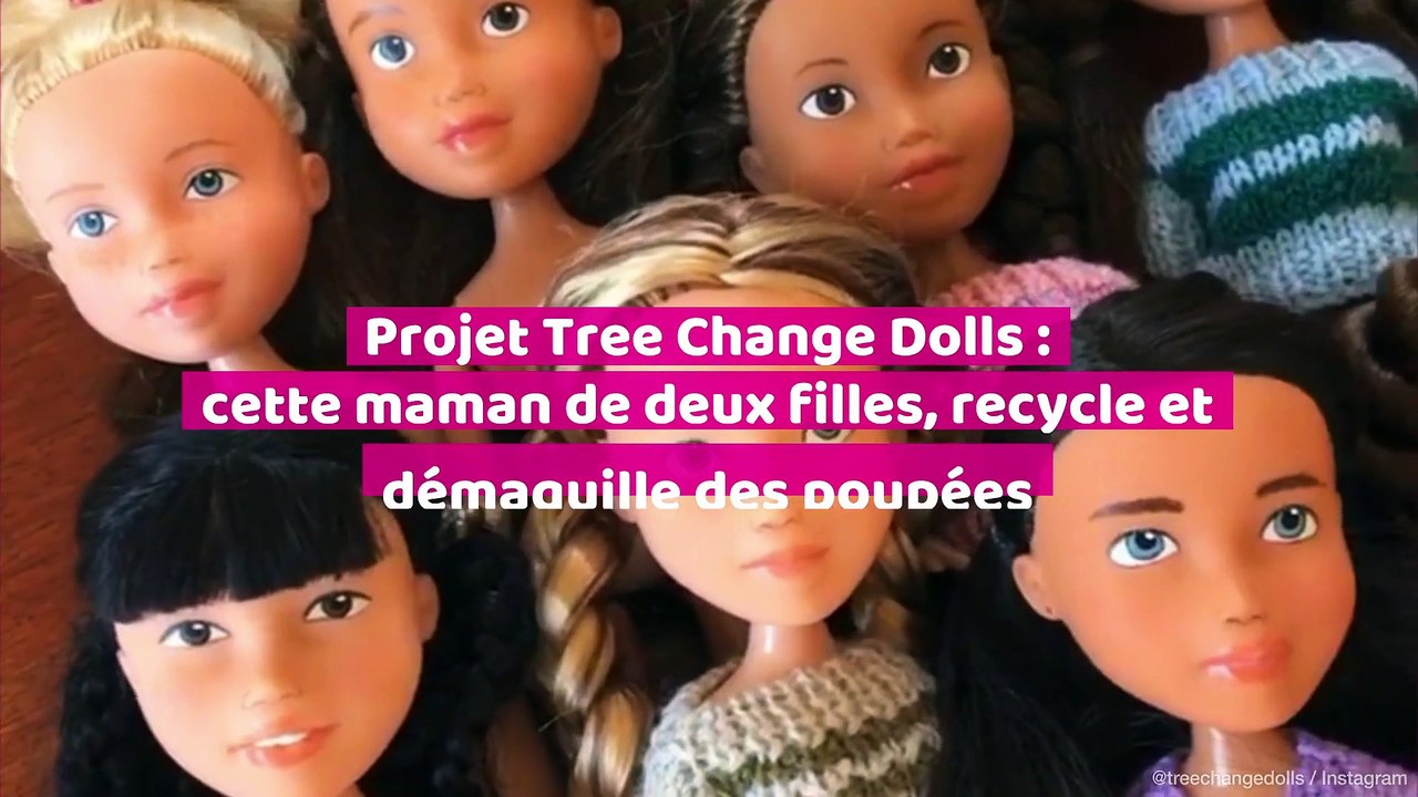 Projet Tree Change Dolls : une Australienne, maman de deux filles, recycle et démaquille les poupées