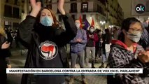 Manifestación en Barcelona contra la entrada de VOX en el Parlament