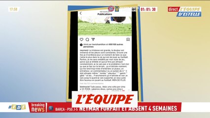 Neymar évoque sa « grande tristesse » après sa blessure - Foot - L1 - PSG