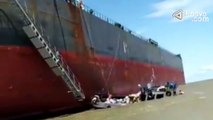 Barco naufraga na tarde desta quinta-feira  11, na Ilha de Mosqueiro no Pará