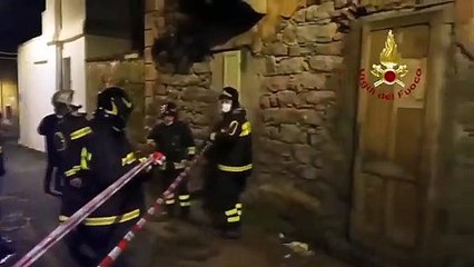 Nuoro - Crolla abitazione nel centro storico (11.02.21)