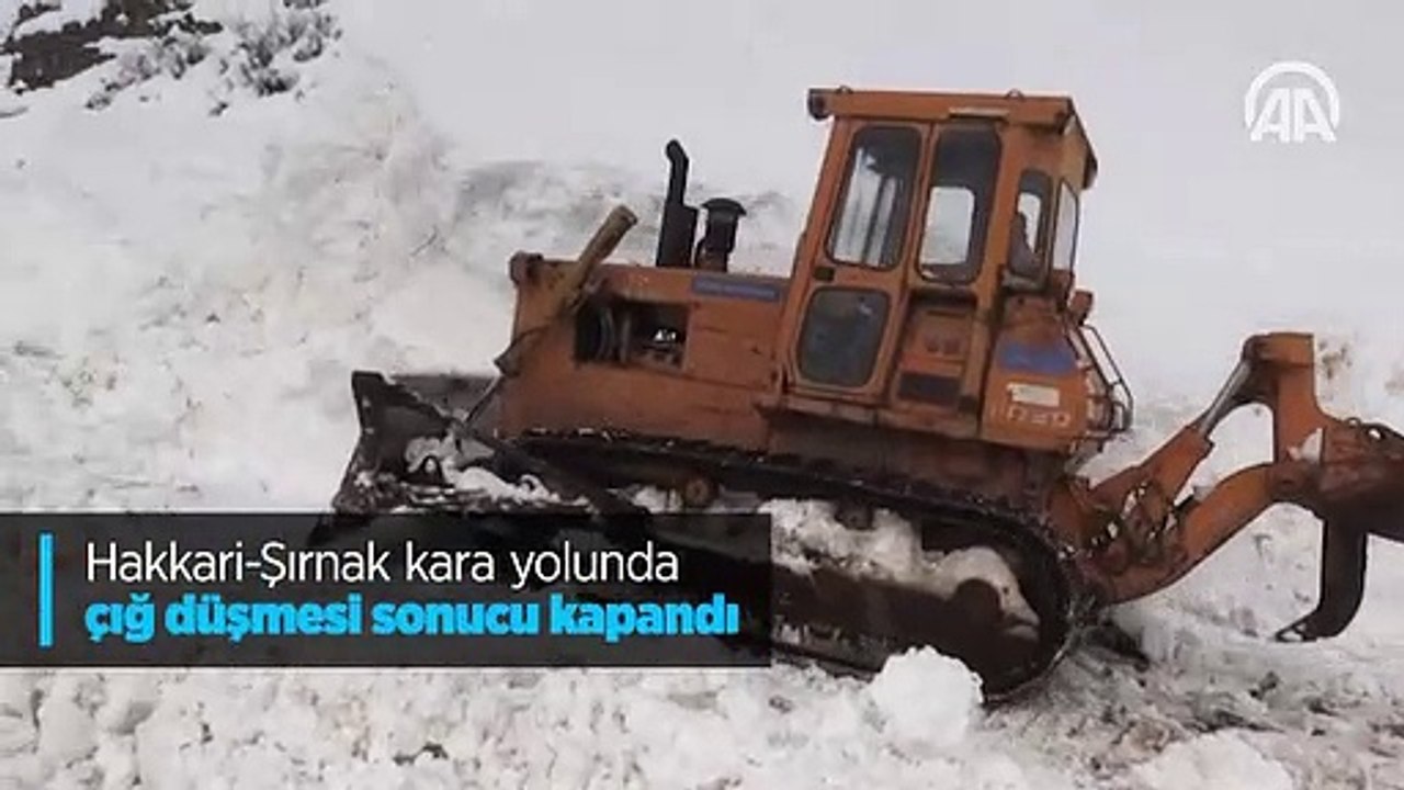 Hakkari-Şırnak kara yolunda çığ düşmesi sonucu kapandı