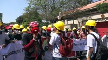 Sexto dia de protestos em Mianmar