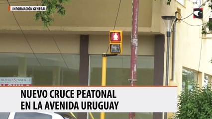 Nuevo cruce peatonal en la Avenida Uruguay