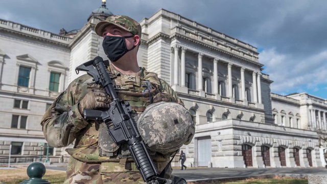 US Military News • North Dakota Army National Guard • Military Police in D.C. Jan. 25, 2021