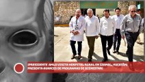Presidente visita hospital rural en Izamal, Yucatán; presenta avances de programas de bienestar