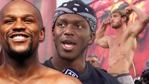 KSI Shades Logan Paul vs Floyd Mayweather Boxing Match