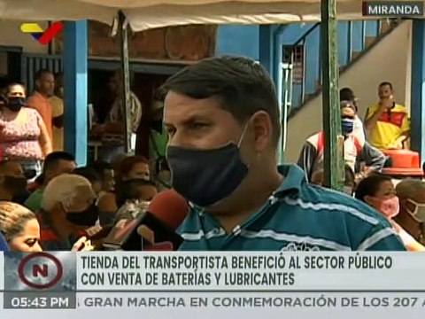 Tienda del Transportista benefició a 400 conductores de Charallave con lubricantes y baterías