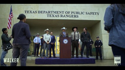 Walker 1x04 - Clip from Season 1 Episode 4 - Capt. James & Micki's Press Brief
