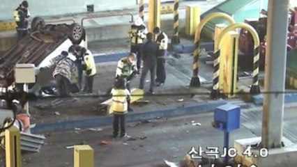 동서울요금소서 차량 전복..."외국인 운전자 음주" / YTN