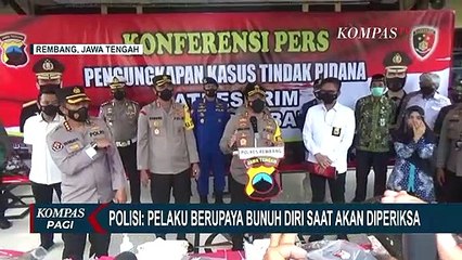 Pelaku Pembunuh Satu Keluarga di Rembang Coba Bunuh Diri Saat Hendak Diperiksa Polisi