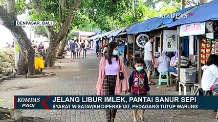 Libur Panjang Imlek Syarat Wisatawan Diperketat, Pantai Sanur Sepi