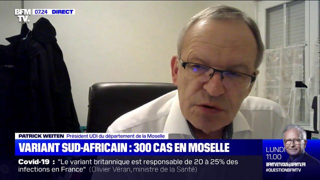 Patrick Weiten, président UDI du département de la Moselle: Parmi les options: fermer les écoles à partir de ce soir et de mettre en place un couvre-feu le week-end