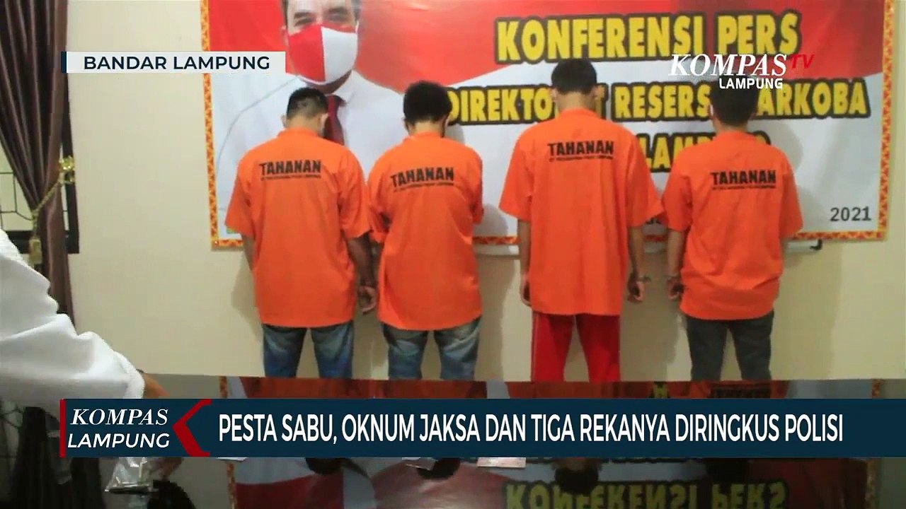 Usai Pesta Sabu, Oknum Jaksa di Lampung Diringkus Polisi