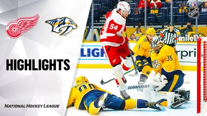Red Wings @ Predators 2/11/21 | NHL Highlights