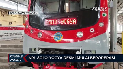 KRL Solo-Yogya resmi mulai beroperasi