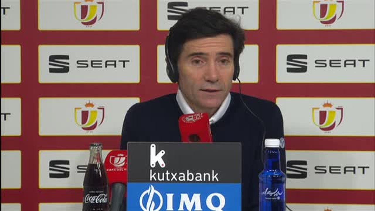 Marcelino: "Para estar en la final tenemos que jugar como en la segunda parte"
