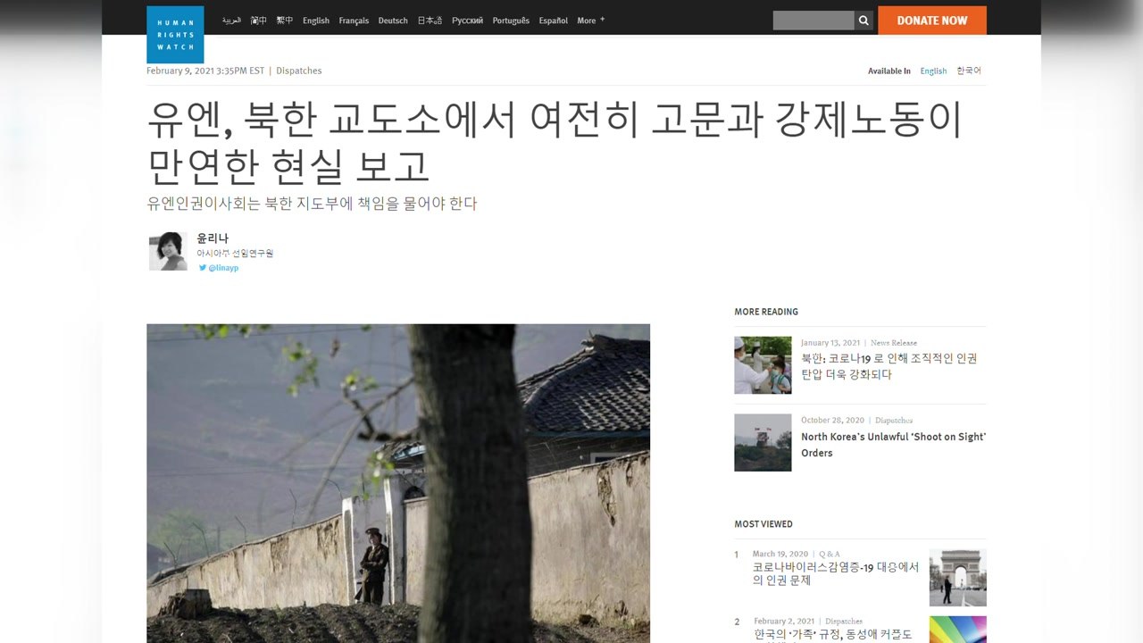 국제인권단체 "UN인권이사회, 北 인권 침해 문책해야" / YTN