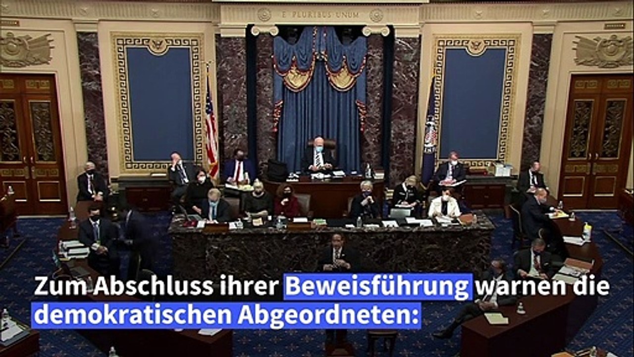 Impeachment-Verfahren: Ankläger rufen zu Trumps Verurteilung auf