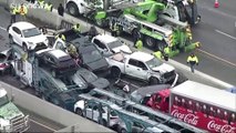 فيديو: خمسة قتلى وعشرات الجرحى في حادث مروري مروّع  بولاية تكساس