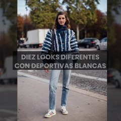 Diez looks diferentes con deportivas blancas