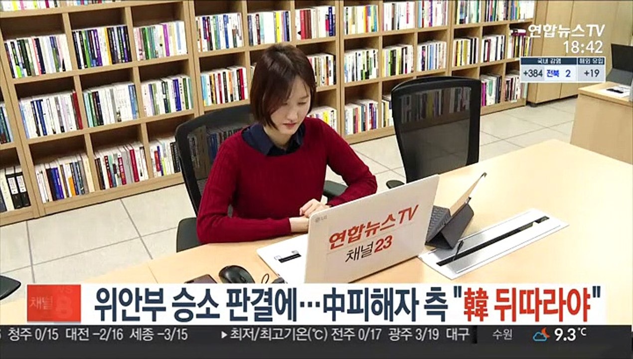 '위안부 승소' 판결에…中피해자 측 "한국 뒤따라야"