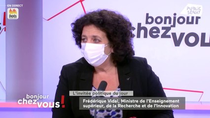 Frédérique Vidal : "40% des étudiants ne reviennent pas en présentiel"