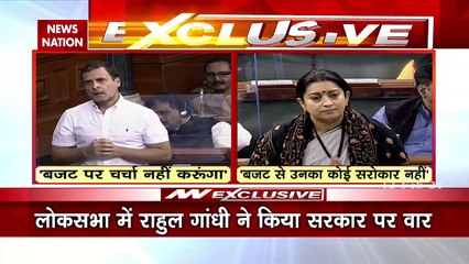 Smriti Irani's befitting reply to Rahul Gandhi, watch video
