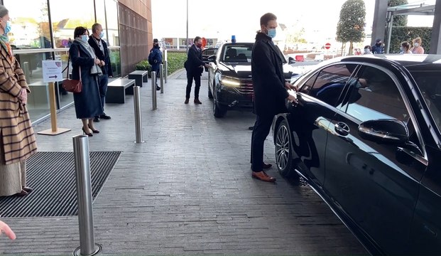 Le roi Philippe et la reine Mathilde en visite à l'hôpital Jan Yperman