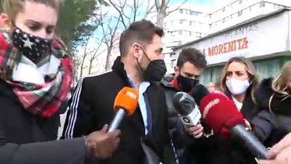 Antonio David Flores declara a las puertas del juzgado