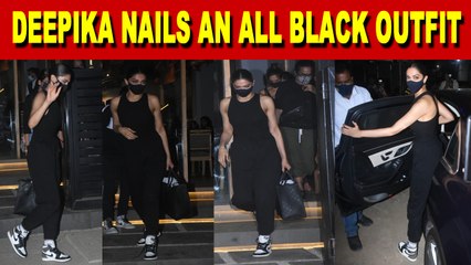 Deepika Padukone nails all black casual outfit
