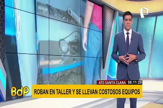 Ate: delincuentes roban en taller de metalmecánica y fábrica de fibra de vidrio