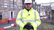 Giant Cannonball found at Leith Tram works