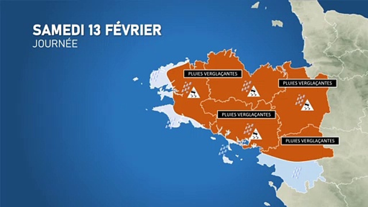 Pluies verglaçantes attendues ce samedi