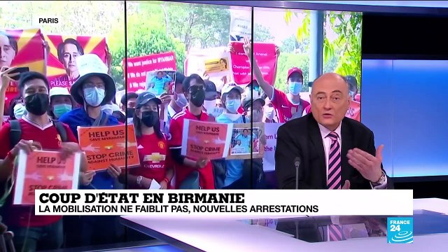 Coup d'État en Birmanie : des centaines de milliers de Birmans de nouveau dans la rue