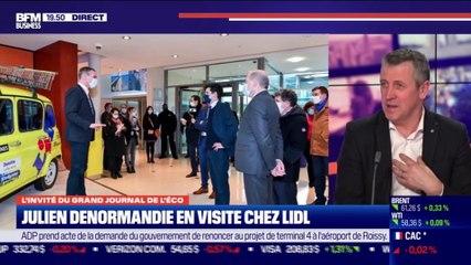 Michel Biero (Lidl France) : Julien Denormandie en visite chez Lidl - 11/02