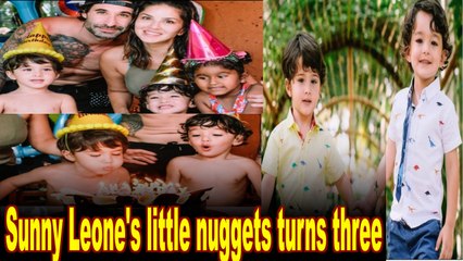 Sunny Leone's 'little nuggets' turns three
