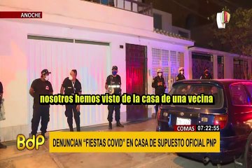 Comas: presunto policía estaría realizando fiestas COVID con total impunidad