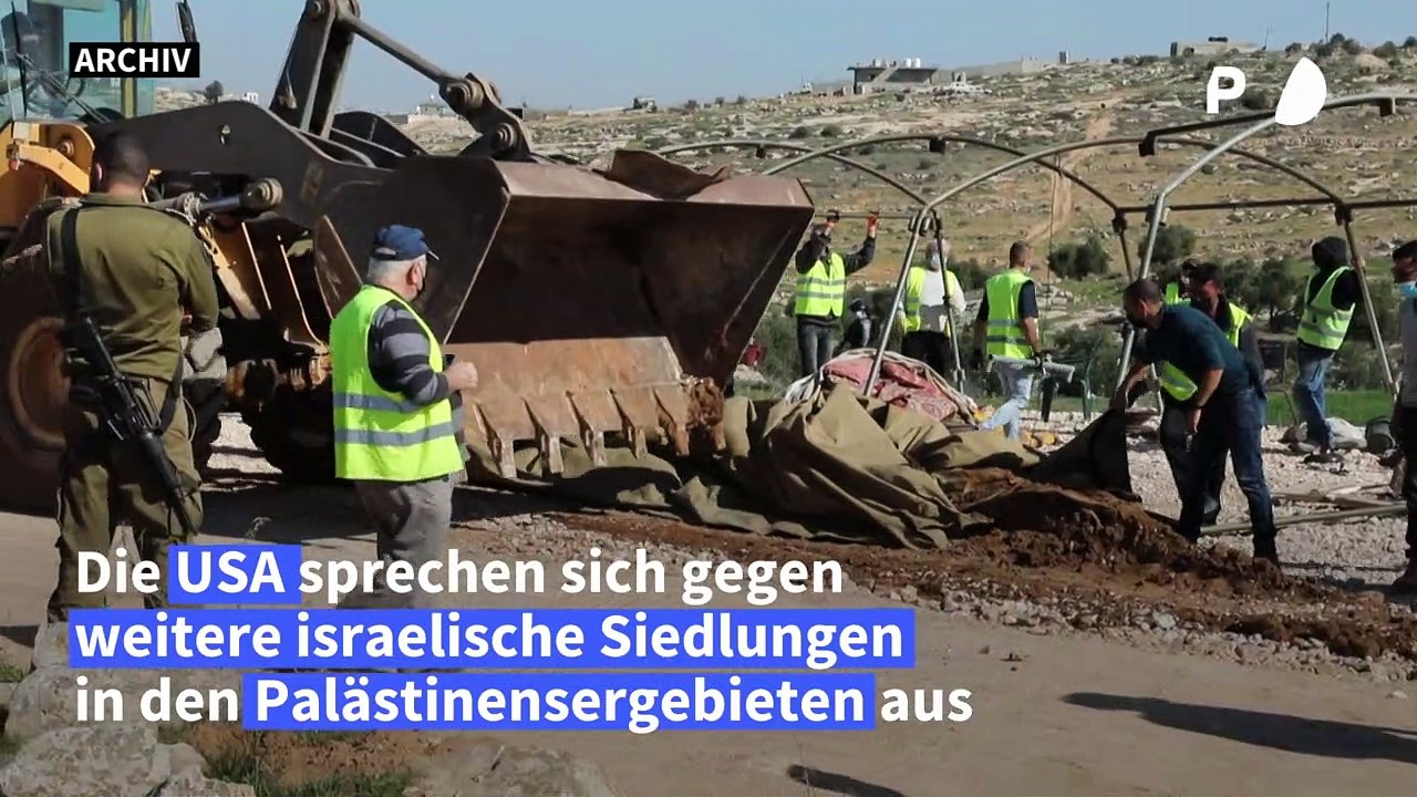 US-Außenministerium gegen weitere israelische Siedlungen