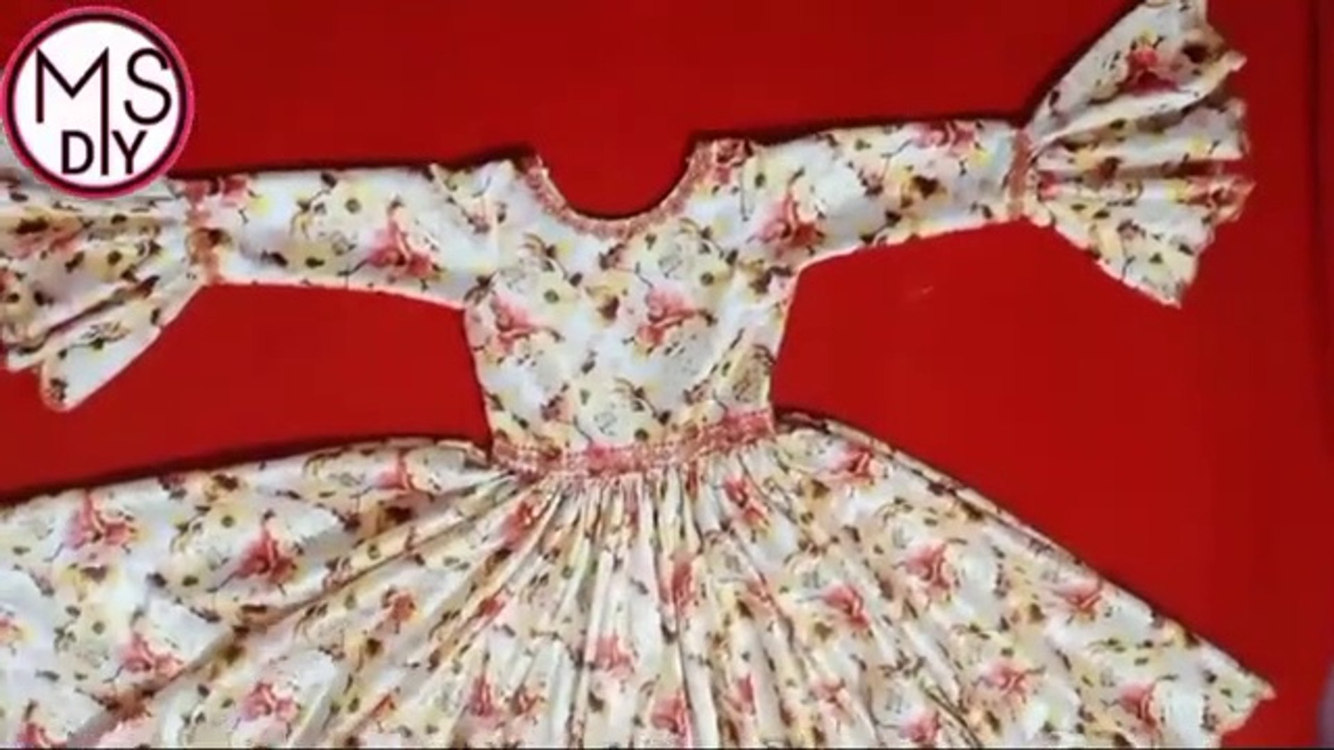 Beautiful double umbrella gher frock, long frock, gown cutting and stitching