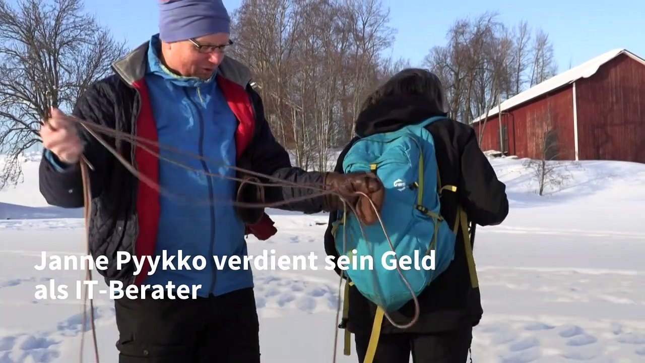 Zauberhafte Kunst im Schnee