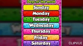 Days of the week/ days name