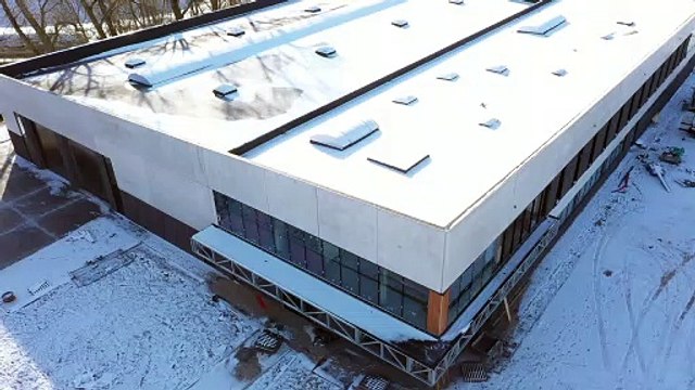 La construction de la caserne de la zone de secours de Wallonie picarde, à Rebaix