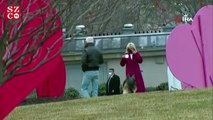 Biden Beyaz Saray'ın bahçesinde kot pantolonla yürüyüşe çıktı