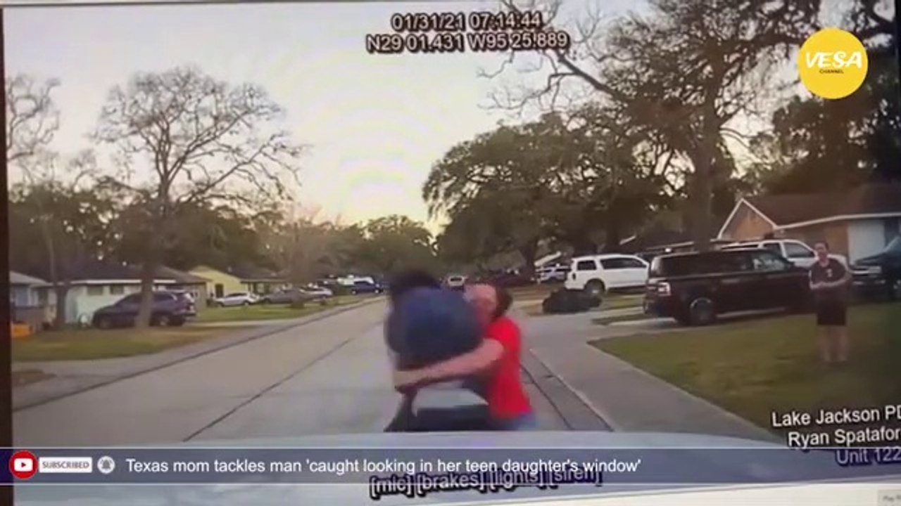 Texas mom tackles man 'caught looking in her teen daughter's window'