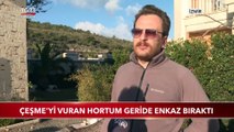 Çeşme'yi Vuran Hortum Geride Enkaz Bıraktı