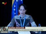 Relatora Alena Douhan: El impacto de las medidas coercitivas de EE.UU ha afectado mucho a Venezuela