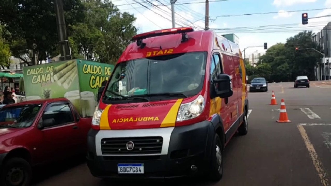 Mulher de 60 anos fica ferida após ser atropelada na Região Central