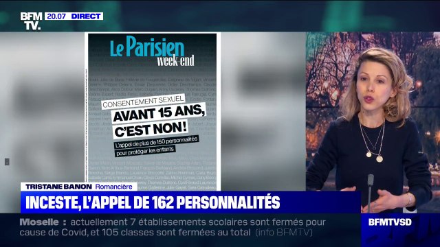 162 personnalités, dont Tristane Banon, voudraient que le seuil de non-consentement soit augmenté à 15 ans