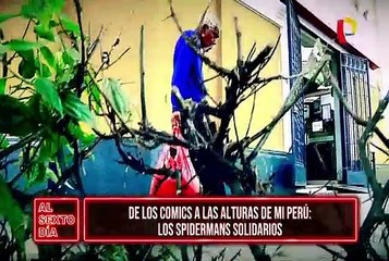 De los cómics a las alturas de “Mi Perú”: conozca a los Spidermans solidarios